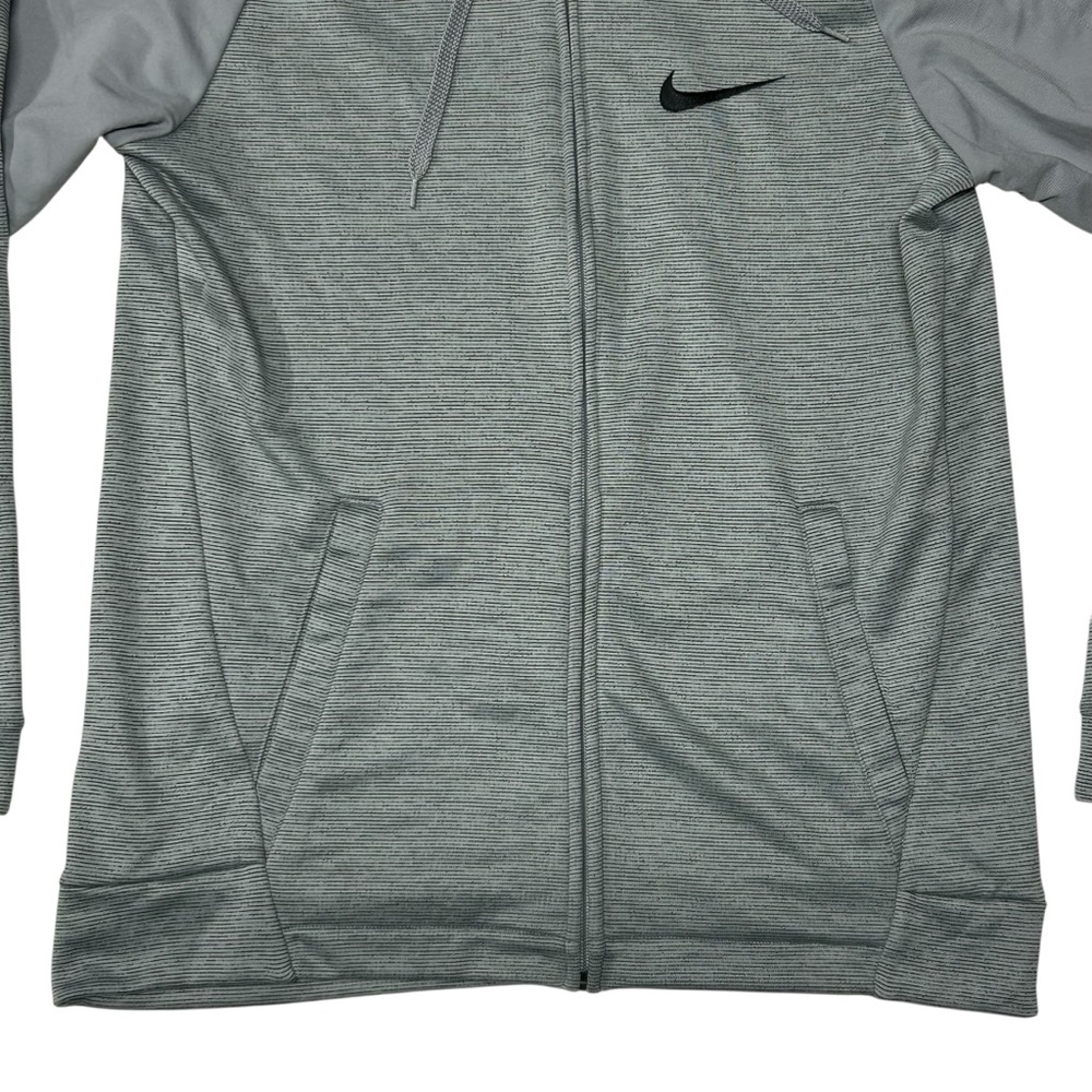 Nike Dry Fit Mens Size M Hoodie Full Zip Gym Running Training Activewear Pockets - Picture 2 of 10